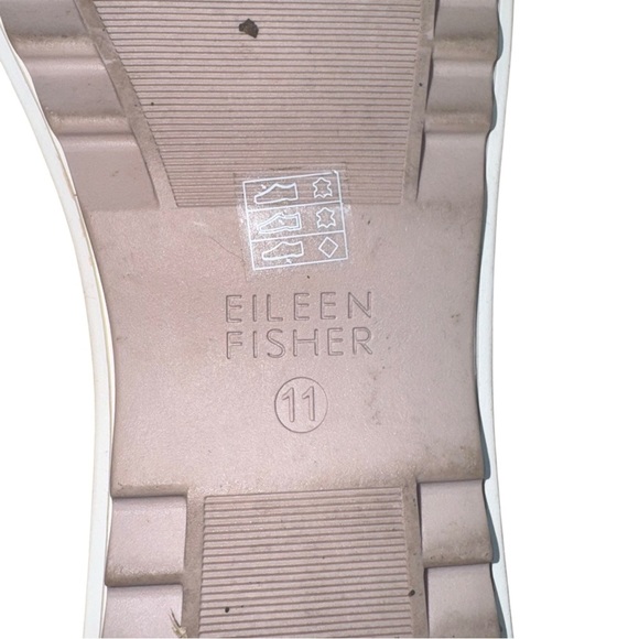 EILEEN FISHER Sport 3 Leather Platform Sneakers Beige Size 11 - Picture 13 of 16